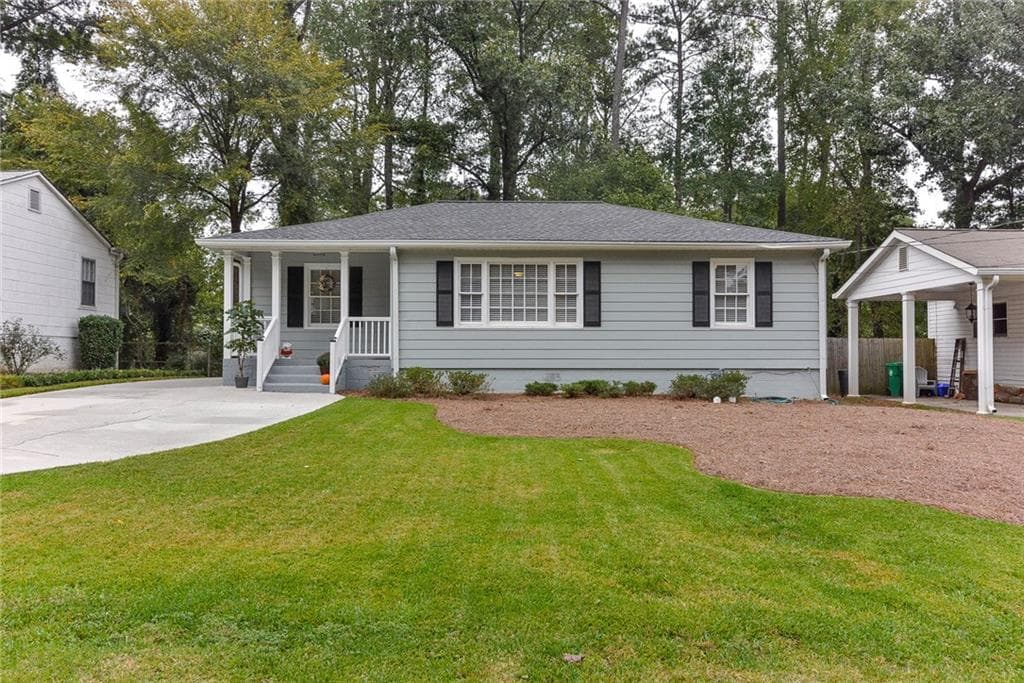 3 bedroom, 1,172 sq ft single family residence sold at 1667 Bristol Drive NE, Atlanta, GA 30329