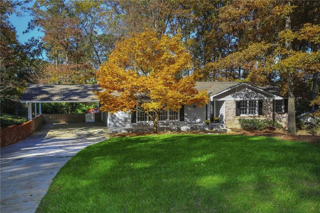3 bedroom single family residence sold at 6562 Cherry Tree Lane, Sandy Springs, GA 30328