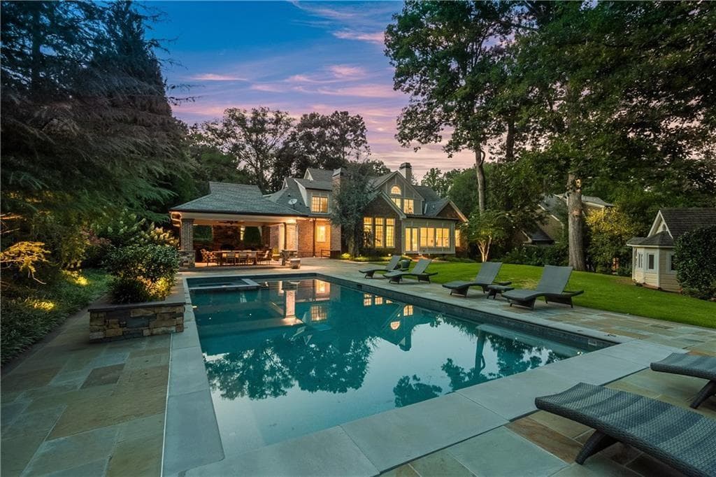 6 bedroom, 8,057 sq ft single family residence sold at 4605 E Conway Drive, Atlanta, GA 30327