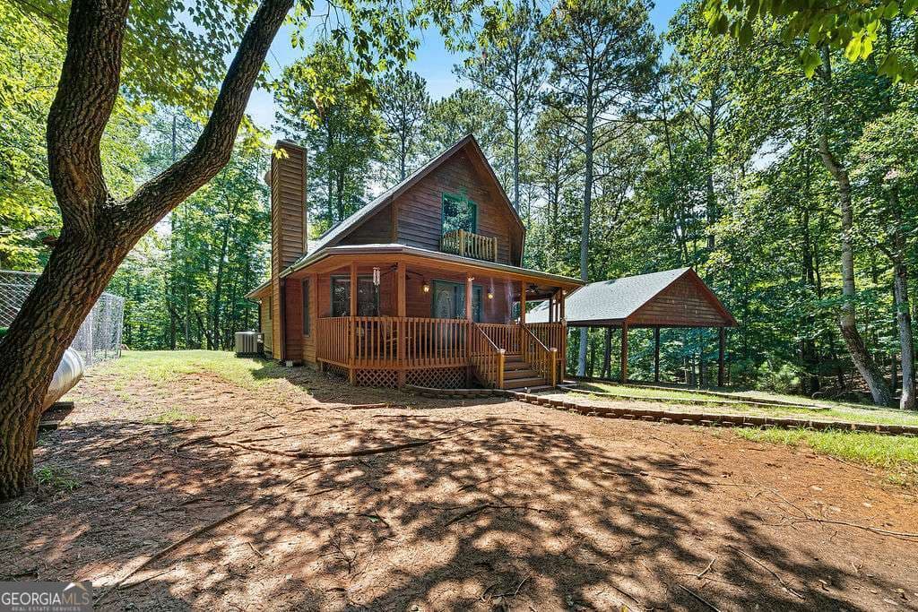2 bedroom, 1.5 bathroom, 1,176 sq ft cabin,single family residence for sale at 1247 Newport Drive, Ellijay, GA 30540