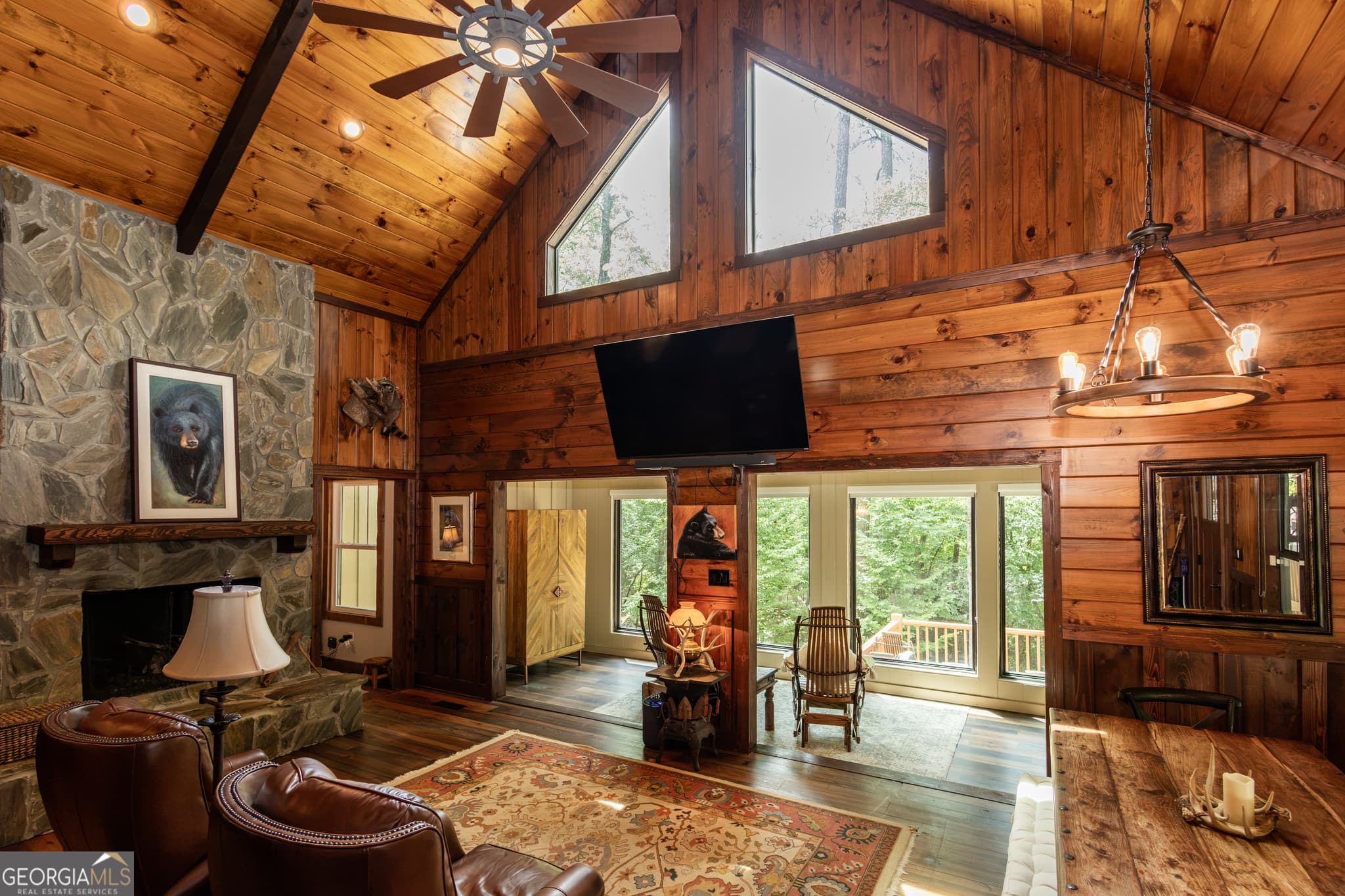 2 bedroom, 2.5 bathroom, 2,447 sq ft cabin,single family residence for sale at 411 Mayfield Road, Forsyth, GA 31029