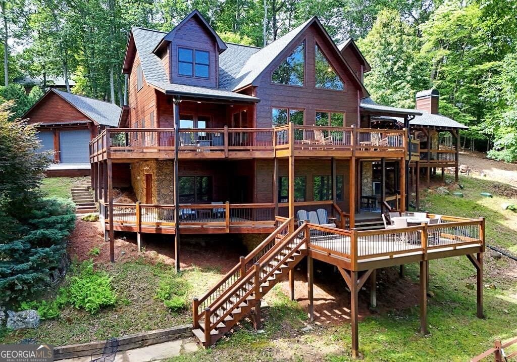5 bedroom, 3.5 bathroom, 3,140 sq ft cabin,single family residence for sale at 71 High Country Lane, Morganton, GA 30560