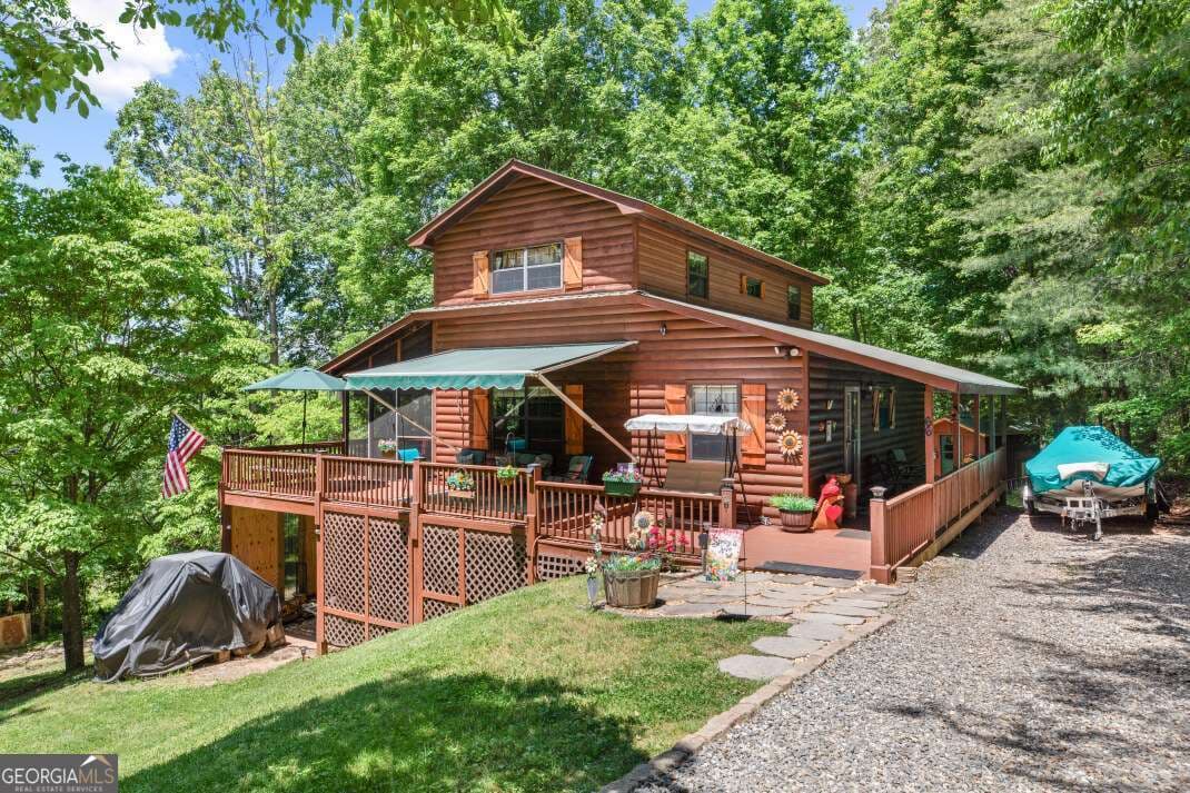 3 bedroom, 3 bathroom, 2,160 sq ft cabin,single family residence sold at 66 Fortenberry Road, Young Harris, GA 30582
