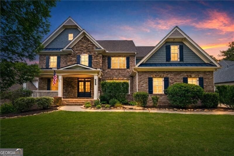 6 bedroom, 5 bathroom, 6,034 sq ft single family residence sold at 309 Peninsula Point, Canton, GA 30115