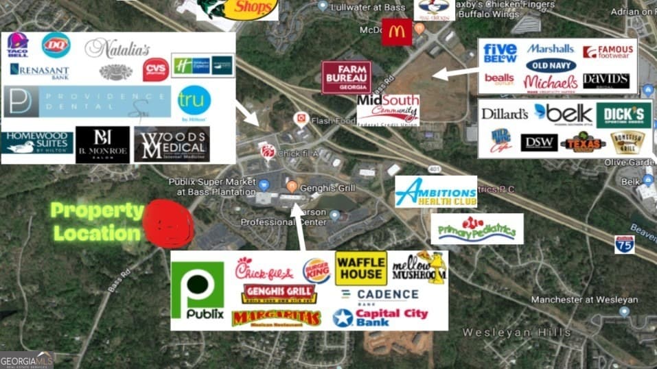 unimproved land for sale at 1415 Bass Road, Macon, GA 31210