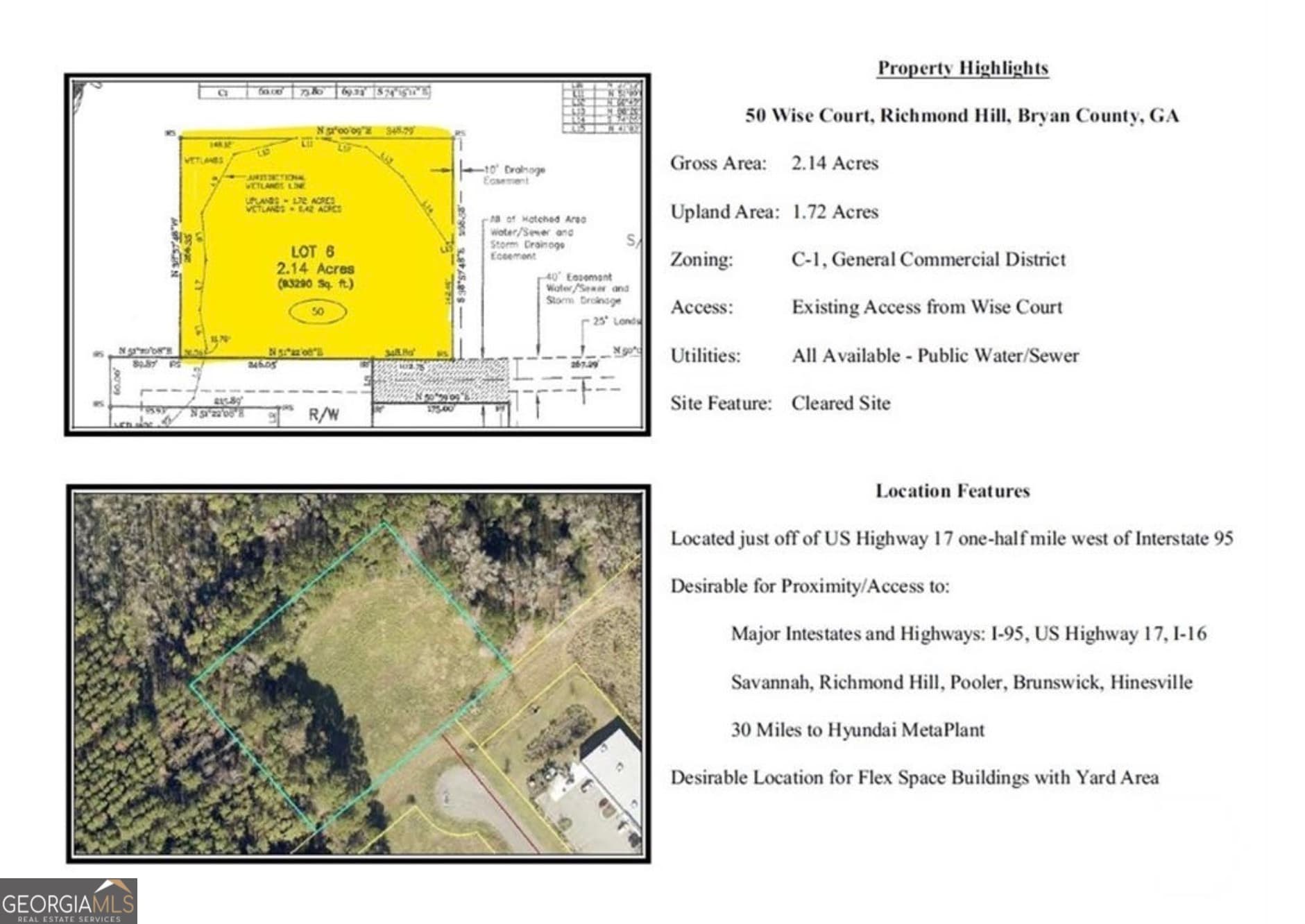 commercial for sale at 50 Wise Court, Richmond Hill, GA 31324