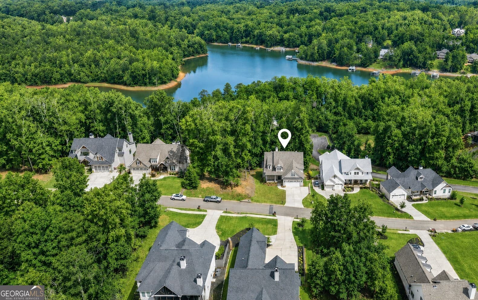 5 bedroom, 4 bathroom, 3,091 sq ft single family residence sold at 7465 Crestline Drive, Dawsonville, GA 30534