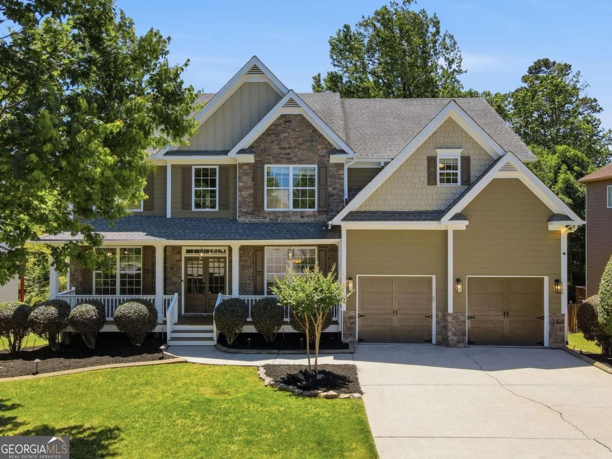 6 bedroom, 3.5 bathroom, 5,088 sq ft single family residence sold at 3335 Gables Court, Cumming, GA 30041