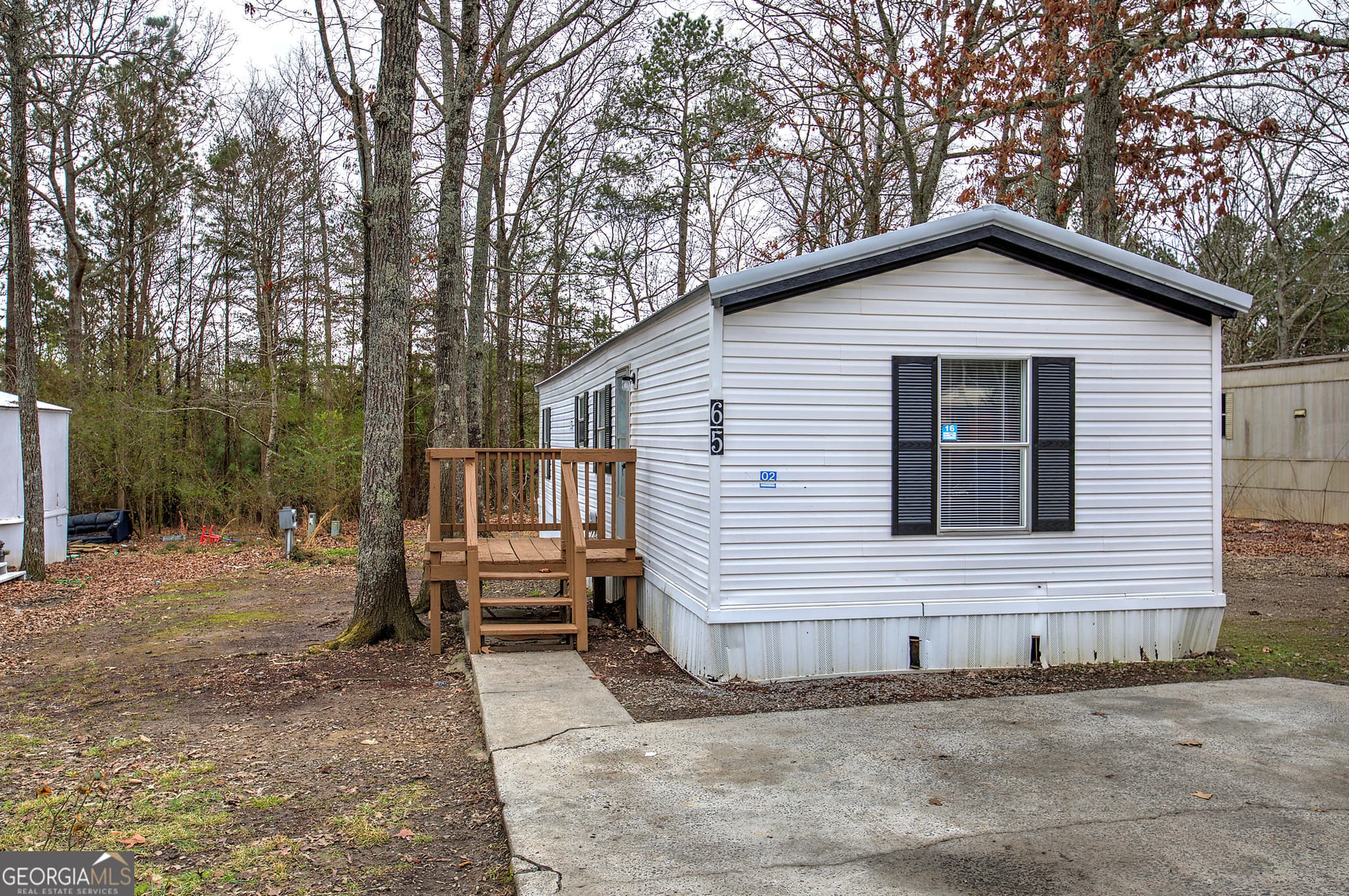 2 bedroom, 1 bathroom, 728 sq ft manufactured home,single family residence sold at 65 Tency Lane, Rome, GA 30165
