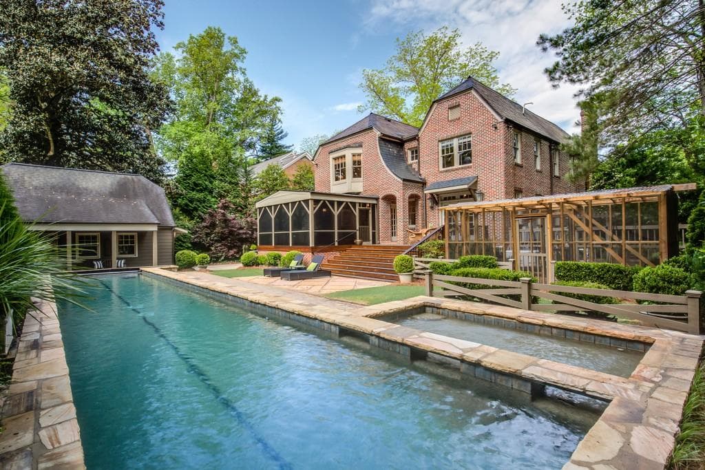 6 bedroom, 4 bathroom, 4,958 sq ft single family residence sold at 1199 Oxford Road, Atlanta, GA 30306