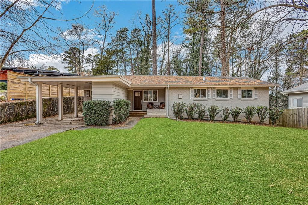 3 bedroom, 2 bathroom single family residence sold at 1488 Brook Valley Lane, Atlanta, GA 30324