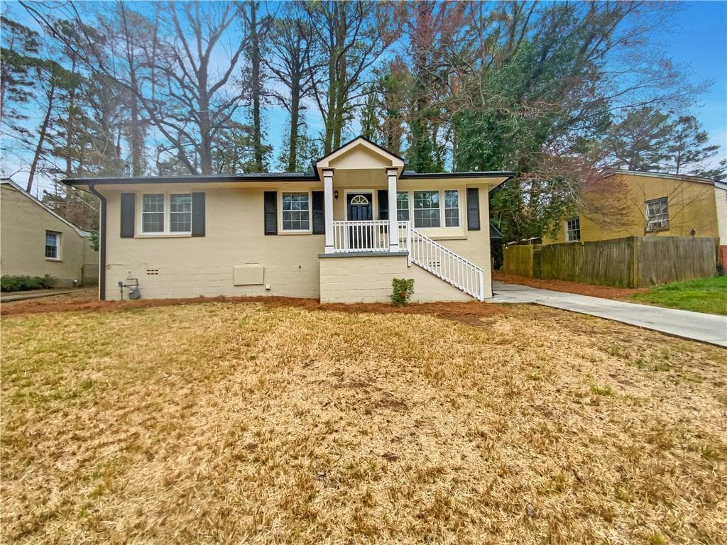3 bedroom, 1 bathroom single family residence sold at 1964 Crestmoore Drive, Decatur, GA 30032