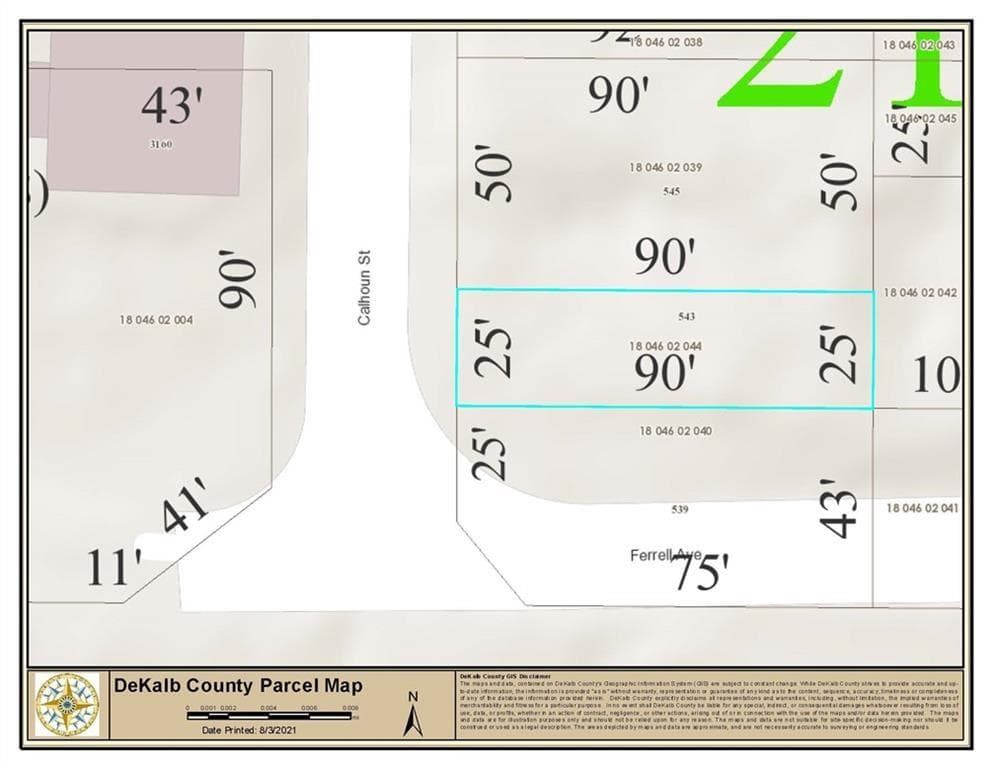 single family residence sold at 543 Calhoun Street, Scottdale, GA 30079