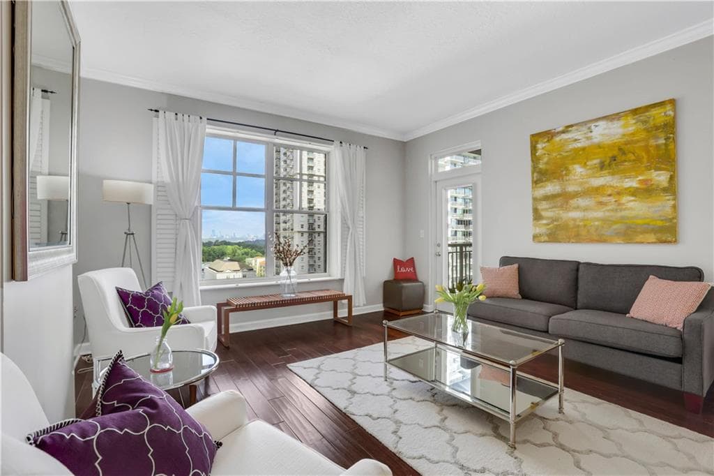 1 bedroom, 1 bathroom, 764 sq ft condominium sold at 1101 Juniper Street 1116, Atlanta, GA 30309