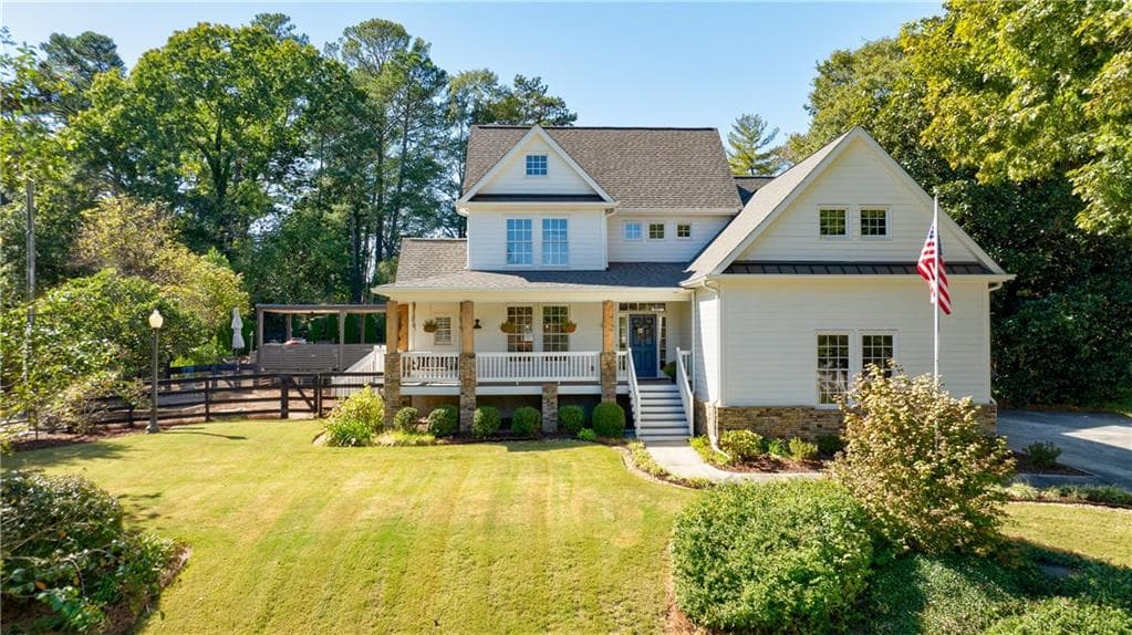 4 bedroom, 3 bathroom, 3,414 sq ft single family residence sold at 60 Shadowlawn Road, Marietta, GA 30067