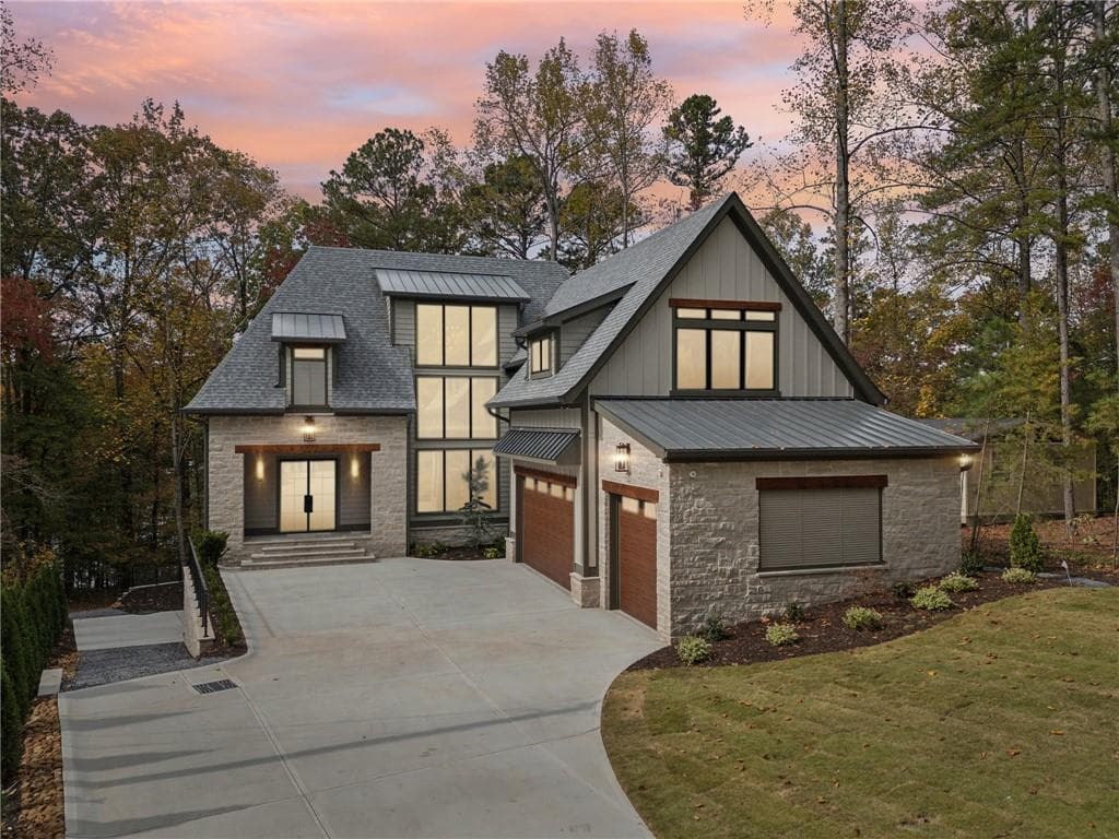 6 bedroom, 7 bathroom, 6,894 sq ft single family residence sold at 9325 Ponderosa Trail, Gainesville, GA 30506