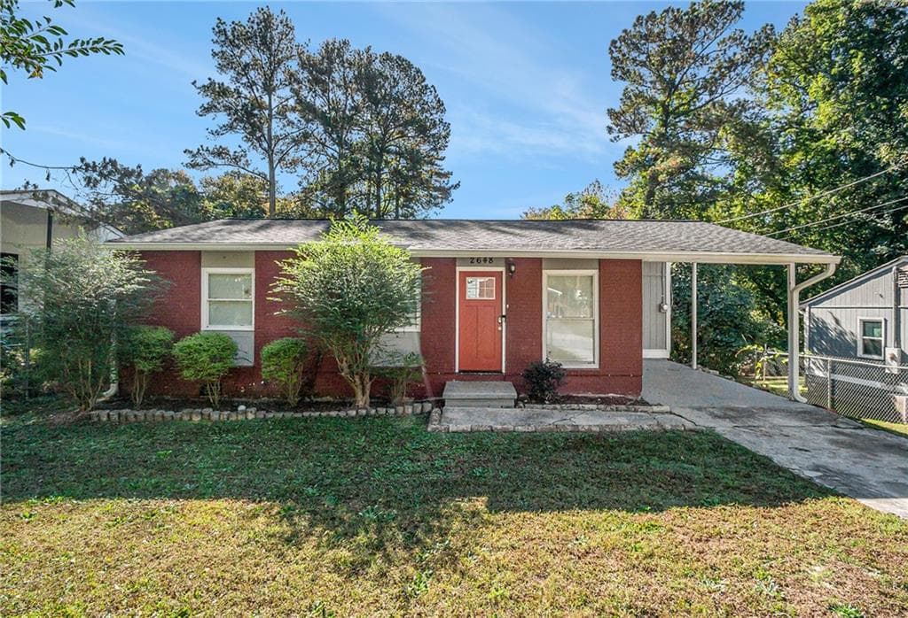 3 bedroom, 1 bathroom, 850 sq ft single family residence sold at 2648 Santa Monica Drive, Atlanta, GA 30318