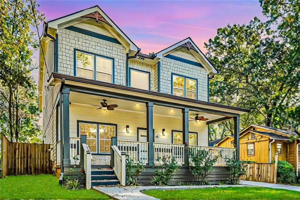 5 bedroom, 4 bathroom single family residence sold at 56 Vinson Drive, Atlanta, GA 30317