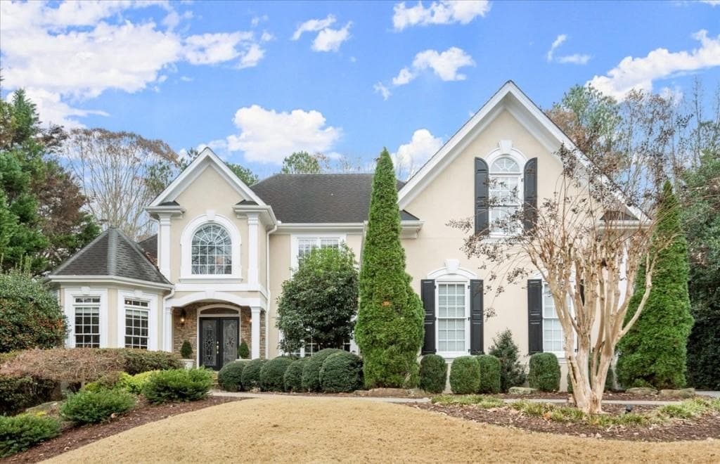 6 bedroom, 5 bathroom, 6,589 sq ft single family residence sold at 14445 Eighteenth Fairway, Alpharetta, GA 30004