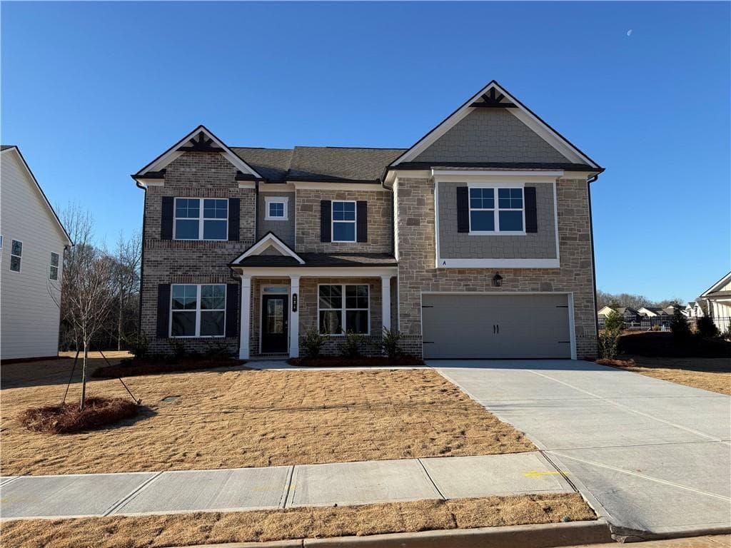 4 bedroom, 3 bathroom single family residence sold at 284 Winding Rose Drive, Hoschton, GA 30548