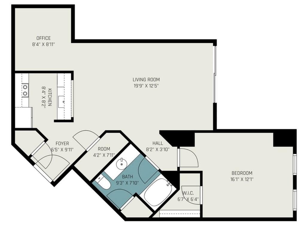 1 bedroom, 1 bathroom, 883 sq ft condominium sold at 325 E Paces Ferry Road 1110, Atlanta, GA 30305