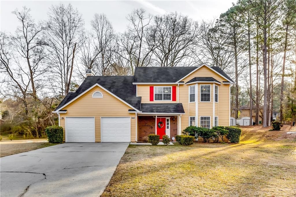 4 bedroom, 3 bathroom single family residence sold at 3447 Portsmouth Circle, Stonecrest, GA 30038