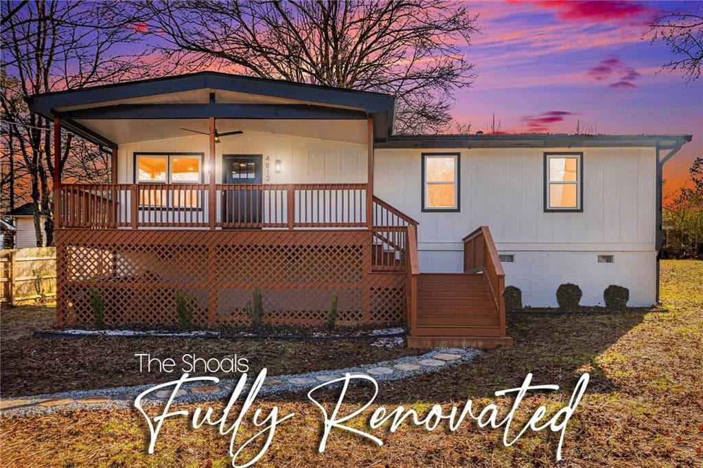 3 bedroom, 2 bathroom single family residence sold at 4812 Flat Shoals Road, Union City, GA 30291