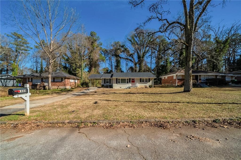 2 bedroom, 1 bathroom single family residence sold at 1888 Cindy Drive, Decatur, GA 30032