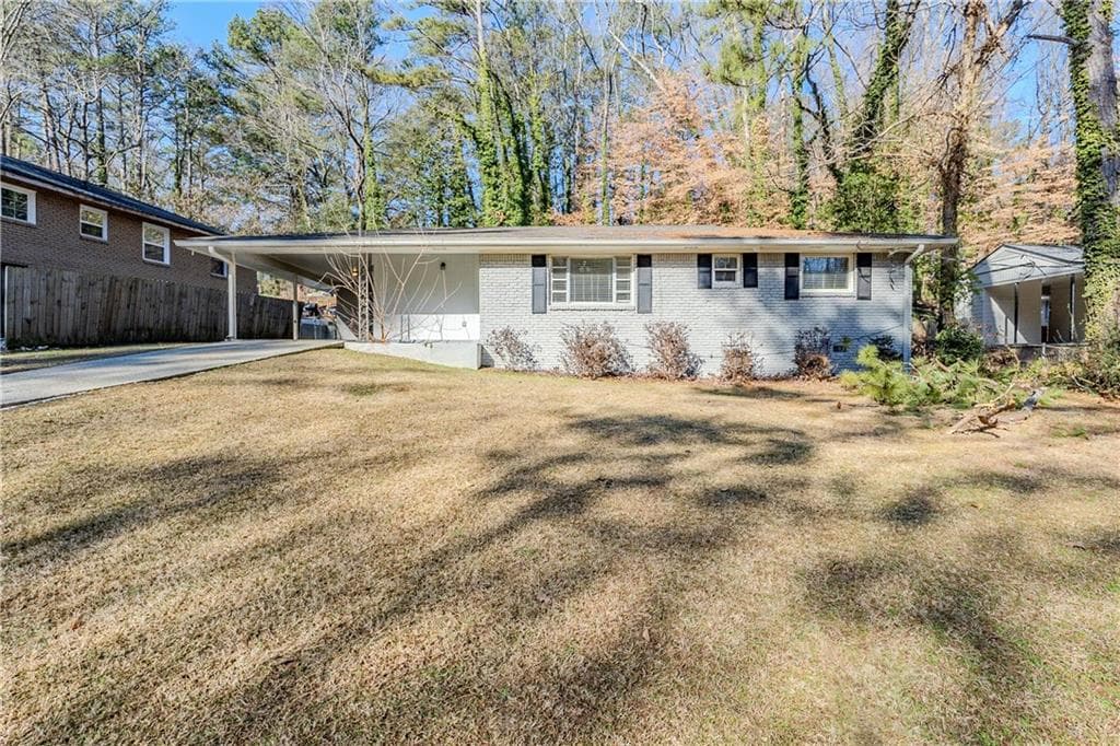 3 bedroom, 2 bathroom single family residence sold at 3197 Cloverhurst Drive, Atlanta, GA 30344