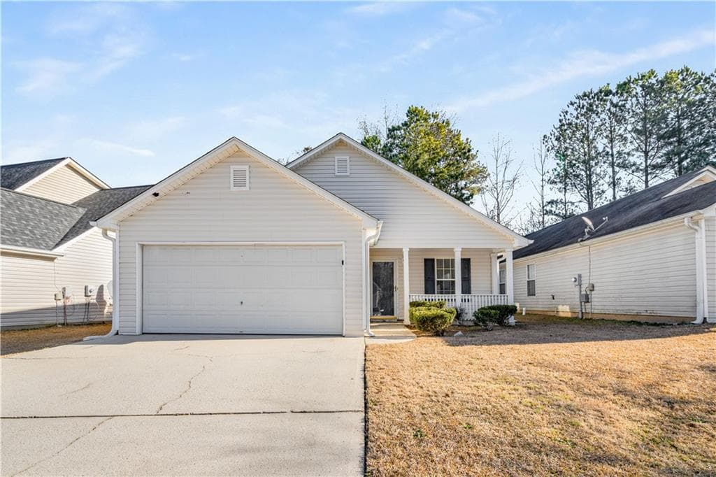 3 bedroom, 2 bathroom single family residence sold at 7024 Branch Crossing Way, Douglasville, GA 30134
