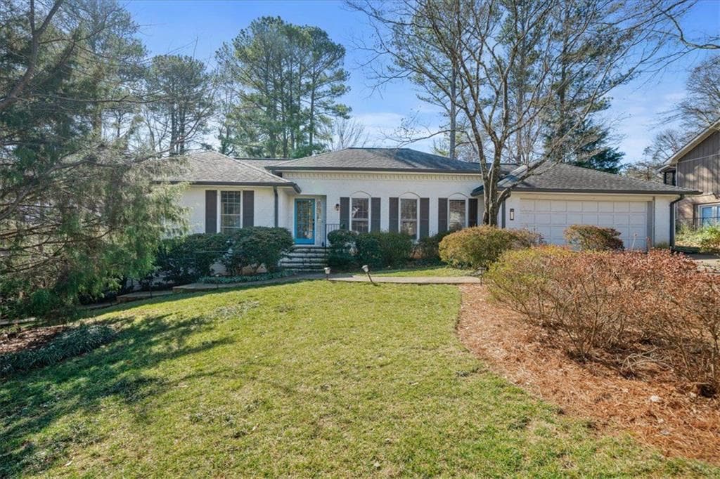 3 bedroom, 3 bathroom single family residence sold at 450 KNOLL WOODS Drive, Roswell, GA 30075