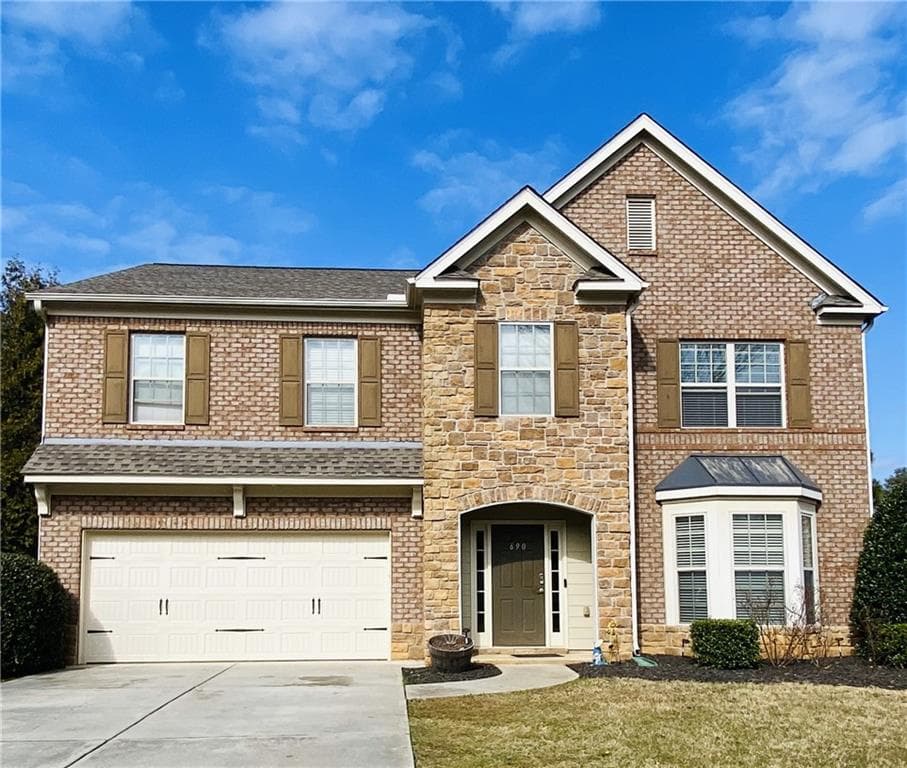4 bedroom, 3 bathroom single family residence sold at 690 Crosswinds Circle, Marietta, GA 30008