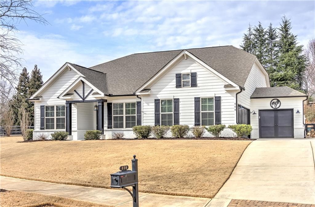 3 bedroom, 3 bathroom single family residence sold at 608 Trotter Way, Canton, GA 30115
