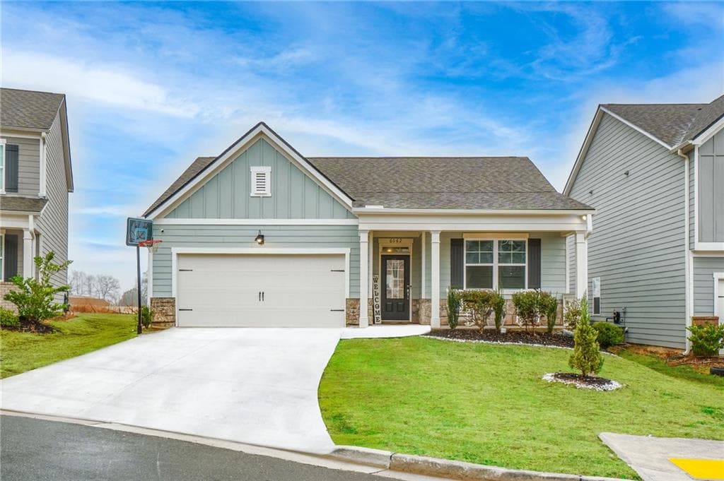 4 bedroom, 2 bathroom single family residence sold at 6062 Trumpet Flower Avenue, Flowery Branch, GA 30542