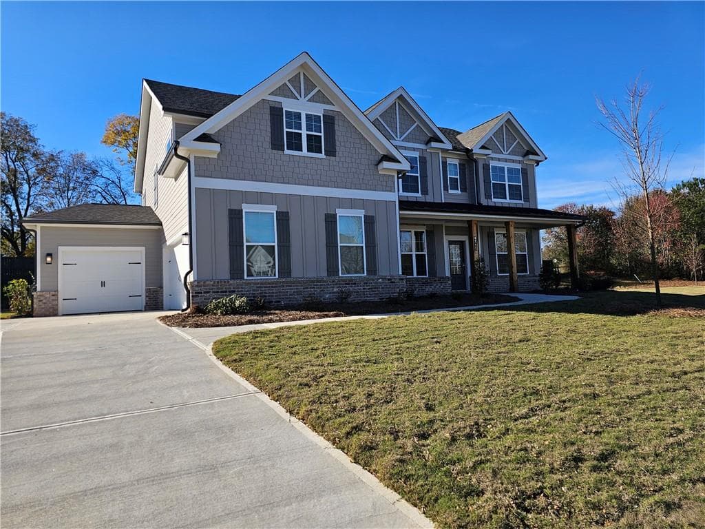 5 bedroom, 4 bathroom single family residence sold at 6725 Jumping Trout Drive lot 26, Dawsonville, GA 30534