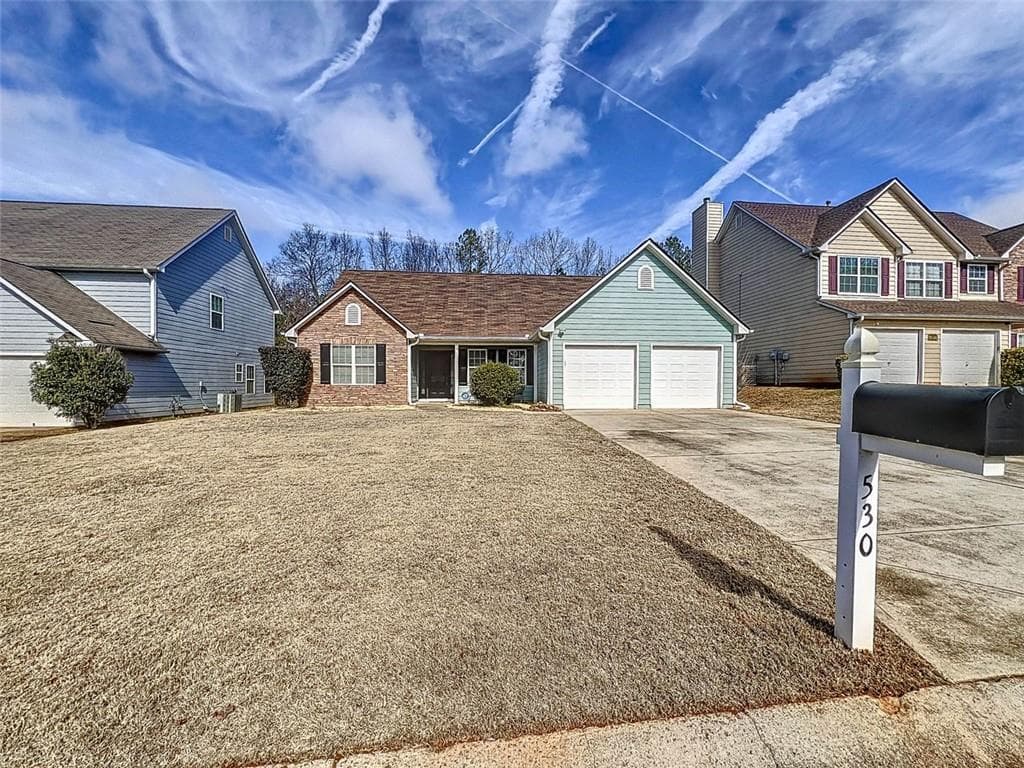 3 bedroom, 2 bathroom single family residence sold at 530 FIRETHORN Court, Villa Rica, GA 30180