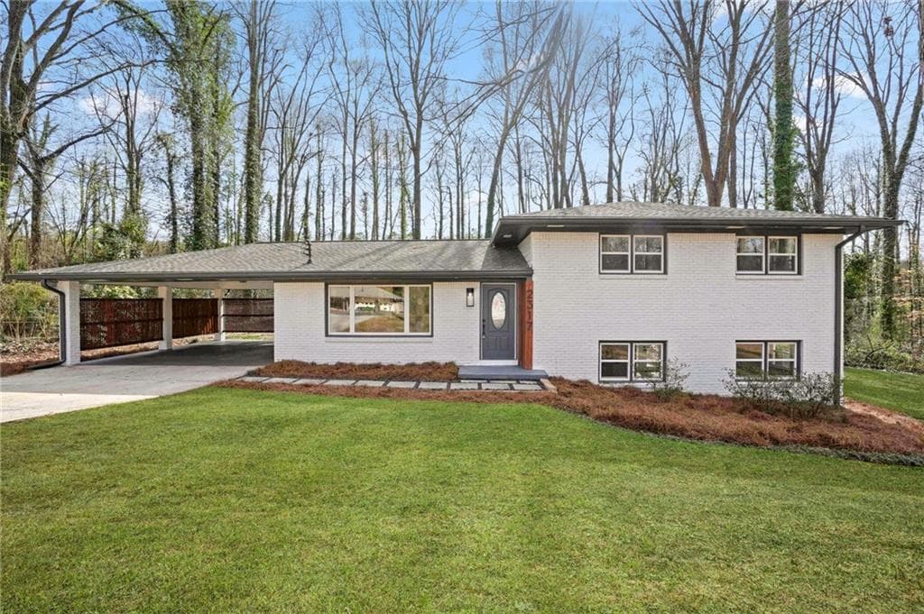4 bedroom, 2 bathroom single family residence sold at 2317 Oakridge Court, Decatur, GA 30032