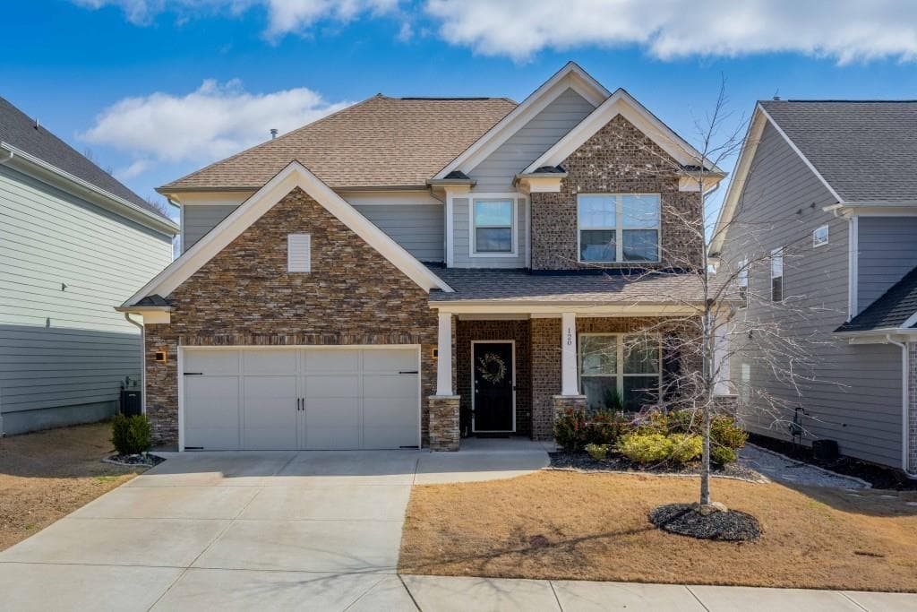 5 bedroom, 3 bathroom single family residence sold at 120 Woodford Lane, Canton, GA 30115