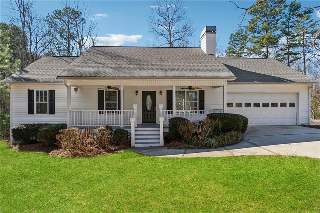 4 bedroom, 3 bathroom single family residence sold at 594 Crawford Falls Road, Dawsonville, GA 30534