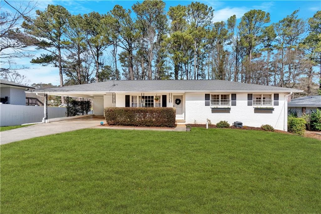 3 bedroom, 2 bathroom single family residence sold at 161 Diane Drive, Smyrna, GA 30082