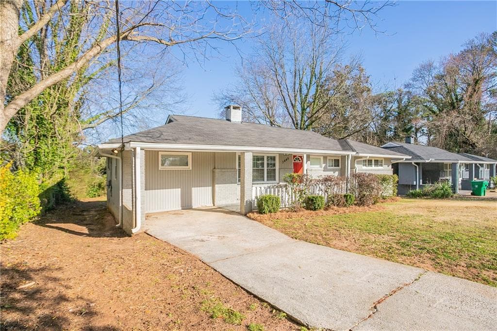 4 bedroom, 2 bathroom, 1,284 sq ft single family residence sold at 3449 Hyland Drive, Decatur, GA 30032