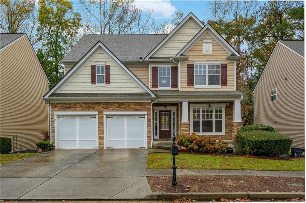 4 bedroom, 3 bathroom single family residence sold at 2501 Fieldview Way, Buford, GA 30519
