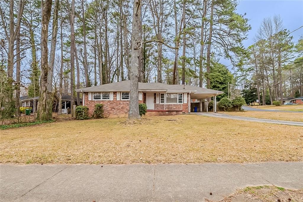 3 bedroom, 2 bathroom single family residence sold at 1690 Carter Road, Decatur, GA 30032