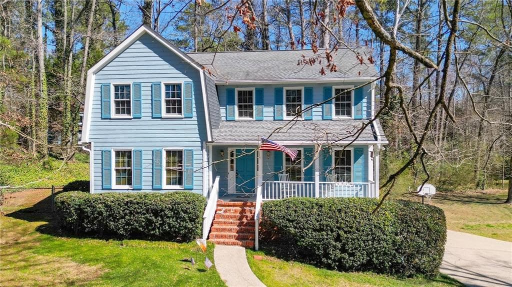 4 bedroom, 3 bathroom single family residence sold at 1440 Churchill Way, Marietta, GA 30062