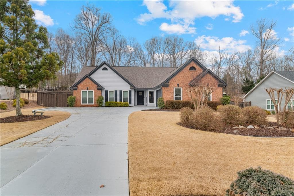 4 bedroom, 2 bathroom single family residence sold at 5587 Newberry Point Drive, Flowery Branch, GA 30542