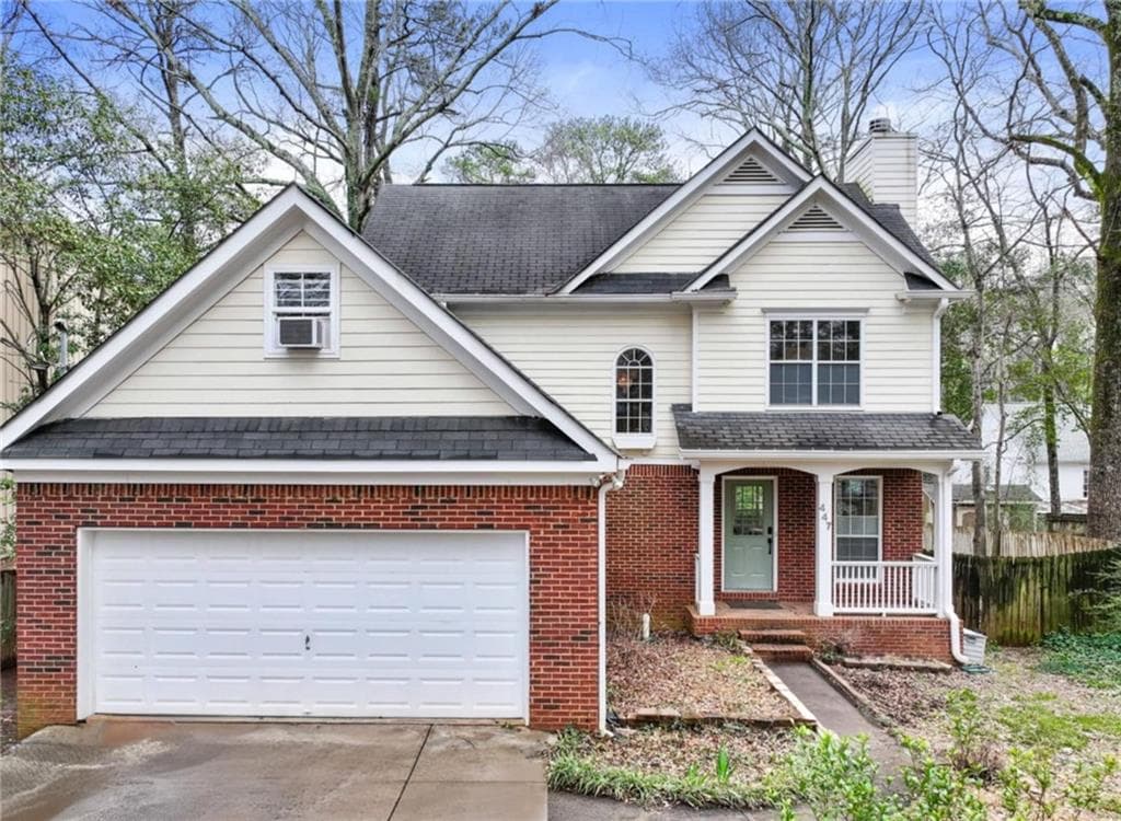3 bedroom, 3 bathroom single family residence sold at 447 Hemlock Drive, Pine Lake, GA 30083
