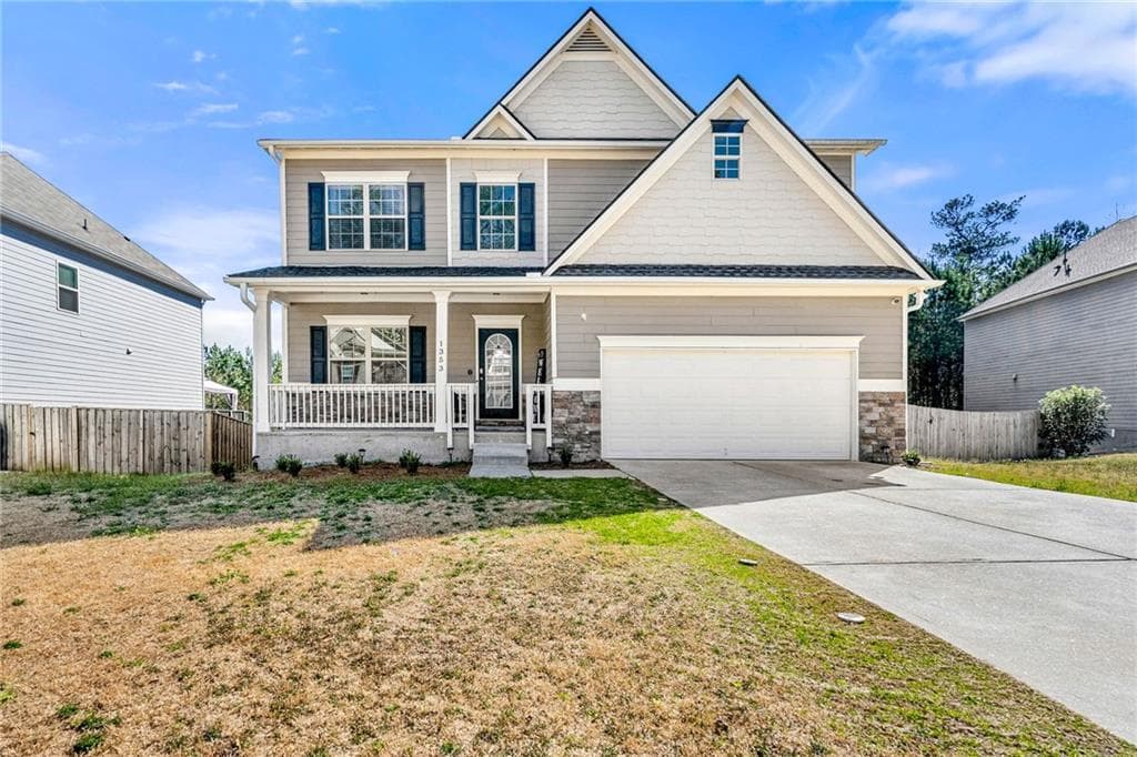 5 bedroom, 4 bathroom single family residence sold at 1353 WILSON MANOR Circle, Lawrenceville, GA 30045