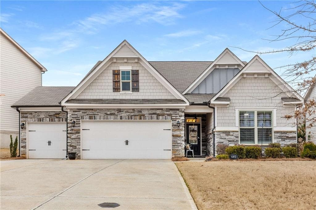 4 bedroom, 3 bathroom single family residence sold at 505 Flyingbolt Run, Canton, GA 30115