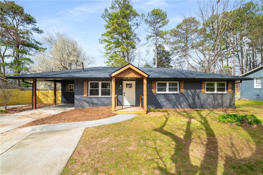 3 bedroom, 2 bathroom single family residence sold at 465 Hurt Road, Smyrna, GA 30082