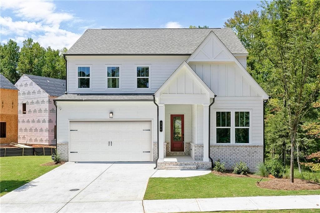 5 bedroom, 3 bathroom single family residence sold at 104 Cedar Brook Drive, Holly Springs, GA 30115
